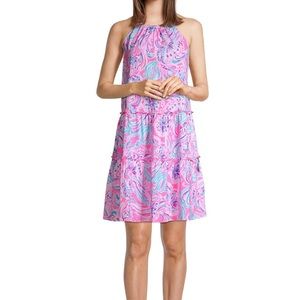NWT Lilly Pulitzer Evelyn dress in Prosecco Pink Don’t be Jelly